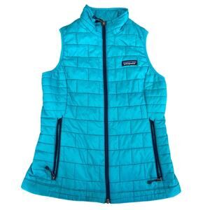 Patagonia Teal color Nano puffer‎ vest, XS